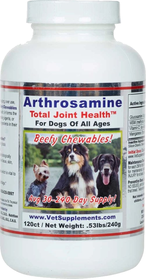 Arthrosamine Beefy Chewables — click for official label
